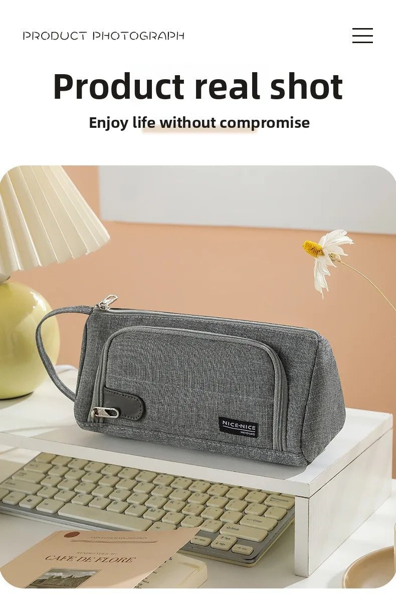 Open Window Pencil Bag Holder Case High Capacity Pen Pouch School Office Supplies Korea Stationery Gift Box Organizer Store - Checkouts USA
