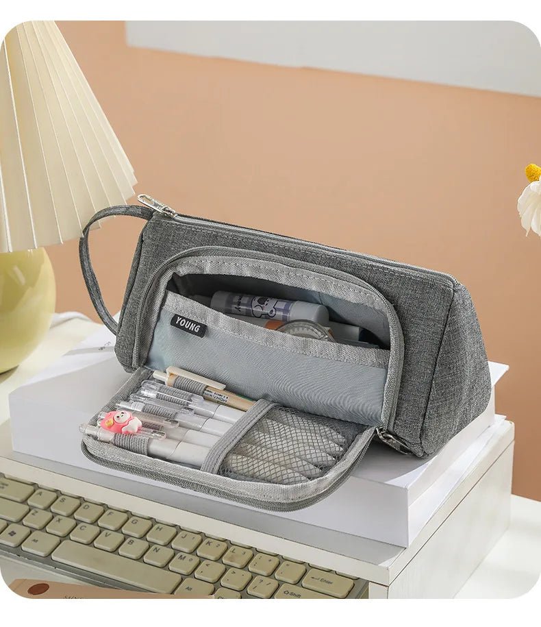 Open Window Pencil Bag Holder Case High Capacity Pen Pouch School Office Supplies Korea Stationery Gift Box Organizer Store - Checkouts USA