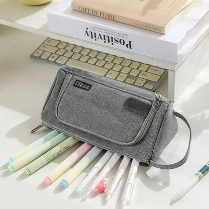 Open Window Pencil Bag Holder Case High Capacity Pen Pouch School Office Supplies Korea Stationery Gift Box Organizer Store - Checkouts USA