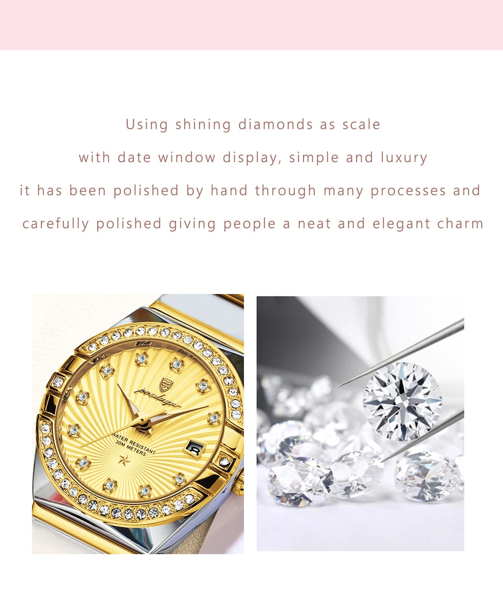 Original Luxury Ladies Watch Luminous Waterproof Stainless Steel Date Women's Watches Fashion Quartz Woman Watch Reloj - Checkouts USA