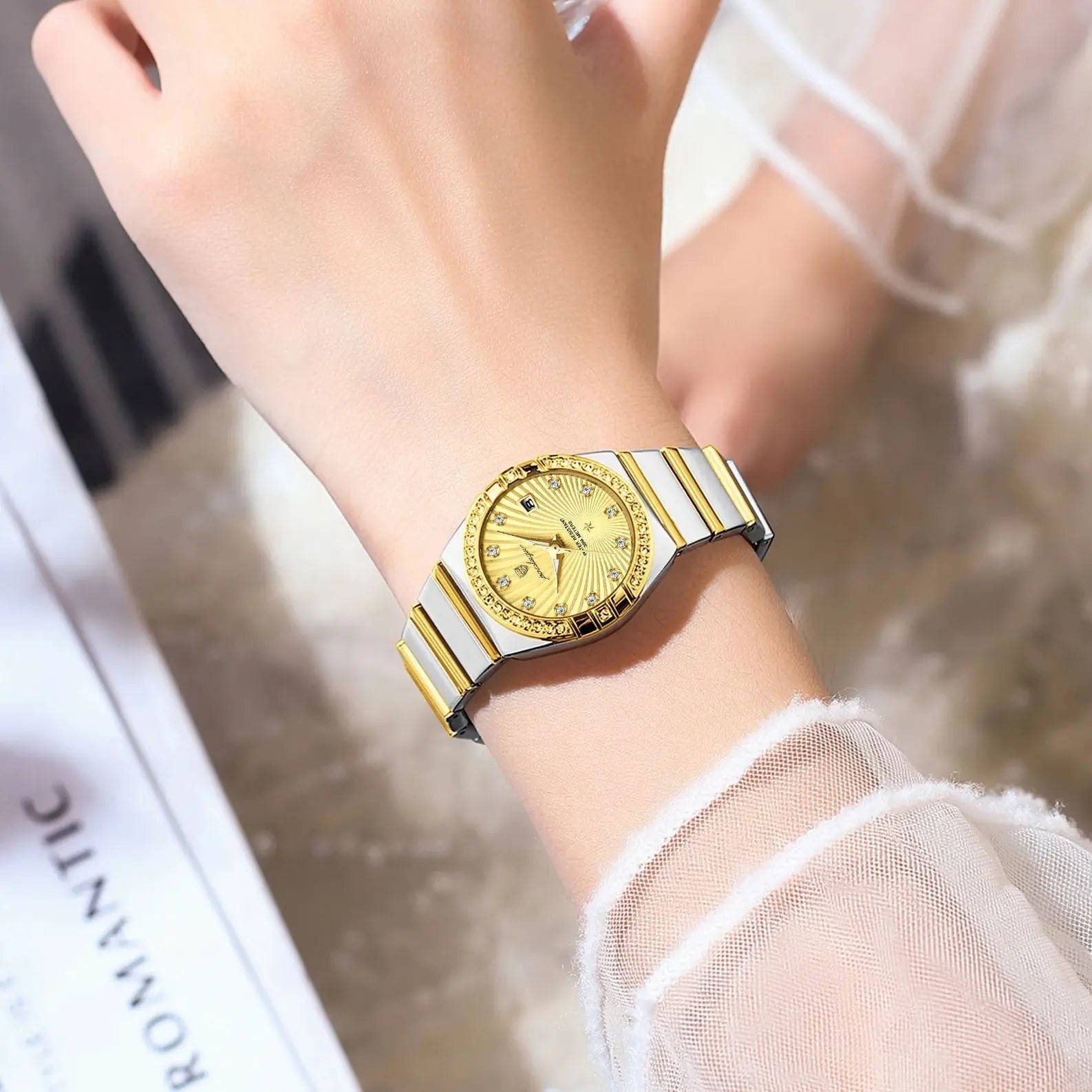 Original Luxury Ladies Watch Luminous Waterproof Stainless Steel Date Women's Watches Fashion Quartz Woman Watch Reloj - Checkouts USA