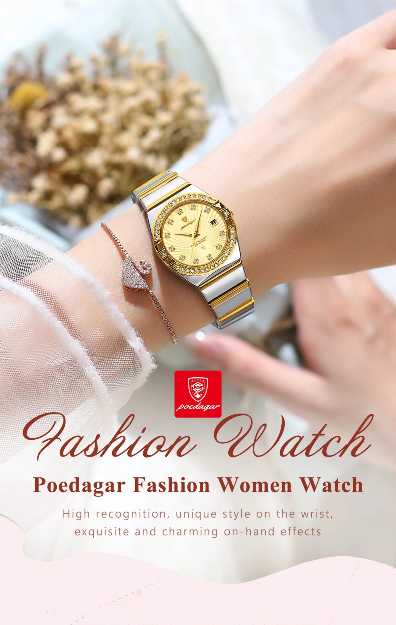 Original Luxury Ladies Watch Luminous Waterproof Stainless Steel Date Women's Watches Fashion Quartz Woman Watch Reloj - Checkouts USA