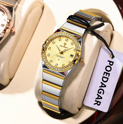 Original Luxury Ladies Watch Luminous Waterproof Stainless Steel Date Women's Watches Fashion Quartz Woman Watch Reloj - Checkouts USA