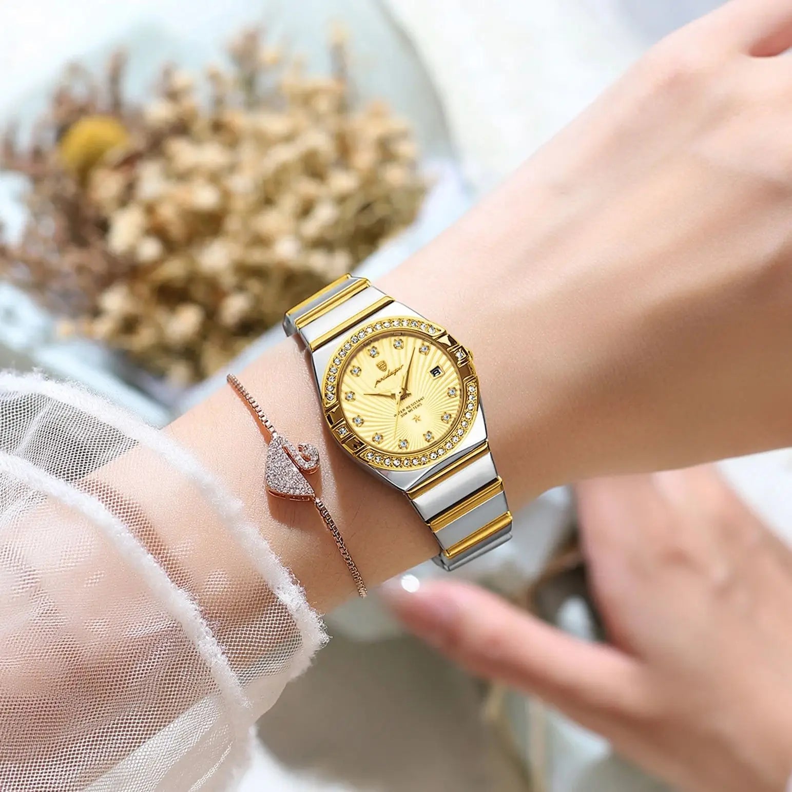 Original Luxury Ladies Watch Luminous Waterproof Stainless Steel Date Women's Watches Fashion Quartz Woman Watch Reloj - Checkouts USA