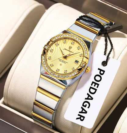 Original Luxury Ladies Watch Luminous Waterproof Stainless Steel Date Women's Watches Fashion Quartz Woman Watch Reloj - Checkouts USA