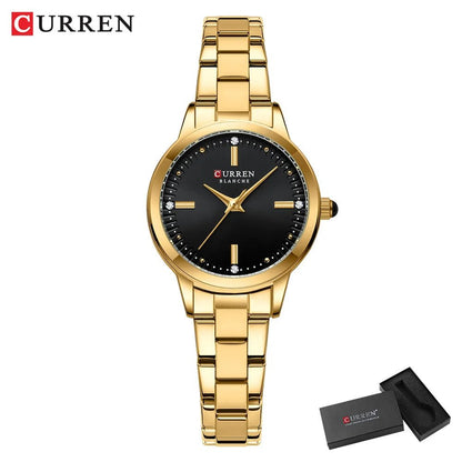 Original Quartz Watch for Women Fashion Elegant Ladies Watches Stainless Steel Waterproof Women's Wristwatch - Checkouts USA