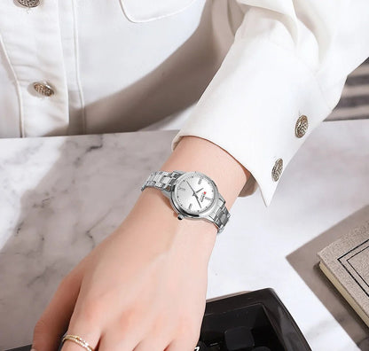 Original Quartz Watch for Women Fashion Elegant Ladies Watches Stainless Steel Waterproof Women's Wristwatch - Checkouts USA