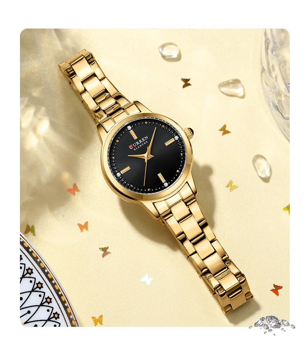 Original Quartz Watch for Women Fashion Elegant Ladies Watches Stainless Steel Waterproof Women's Wristwatch - Checkouts USA