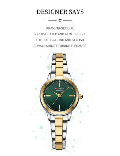 Original Quartz Watch for Women Fashion Elegant Ladies Watches Stainless Steel Waterproof Women's Wristwatch - Checkouts USA