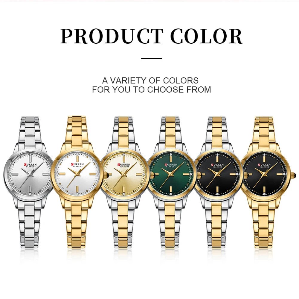Original Quartz Watch for Women Fashion Elegant Ladies Watches Stainless Steel Waterproof Women's Wristwatch - Checkouts USA