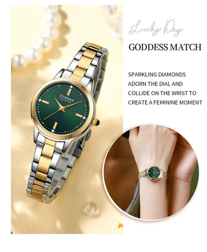 Original Quartz Watch for Women Fashion Elegant Ladies Watches Stainless Steel Waterproof Women's Wristwatch - Checkouts USA
