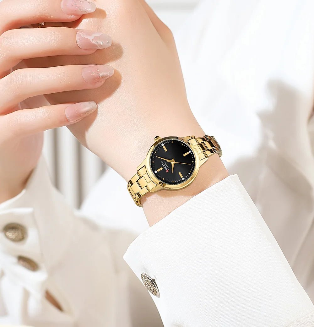 Original Quartz Watch for Women Fashion Elegant Ladies Watches Stainless Steel Waterproof Women's Wristwatch - Checkouts USA