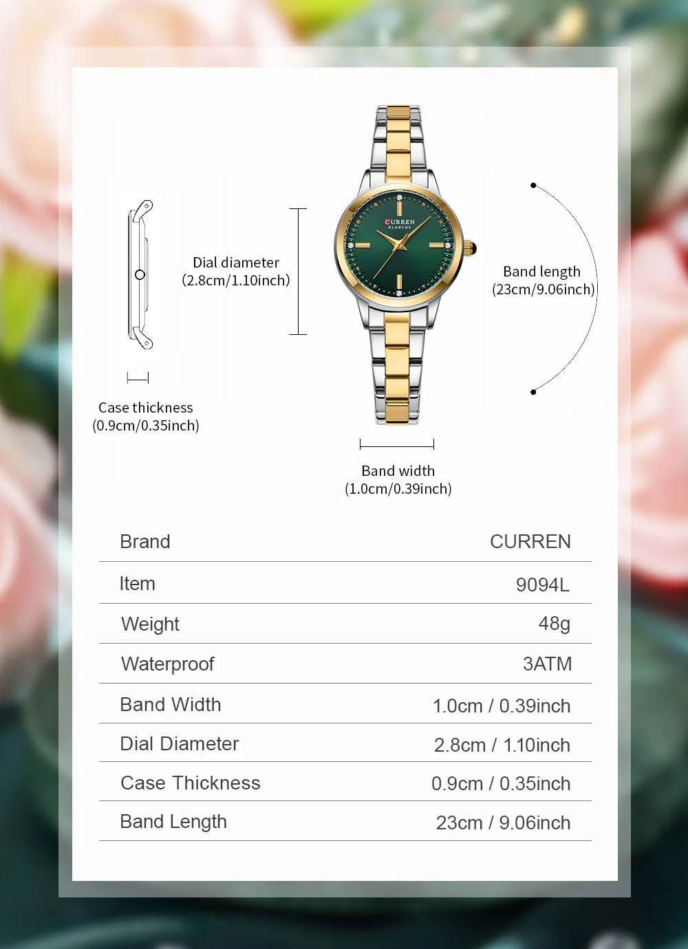 Original Quartz Watch for Women Fashion Elegant Ladies Watches Stainless Steel Waterproof Women's Wristwatch - Checkouts USA