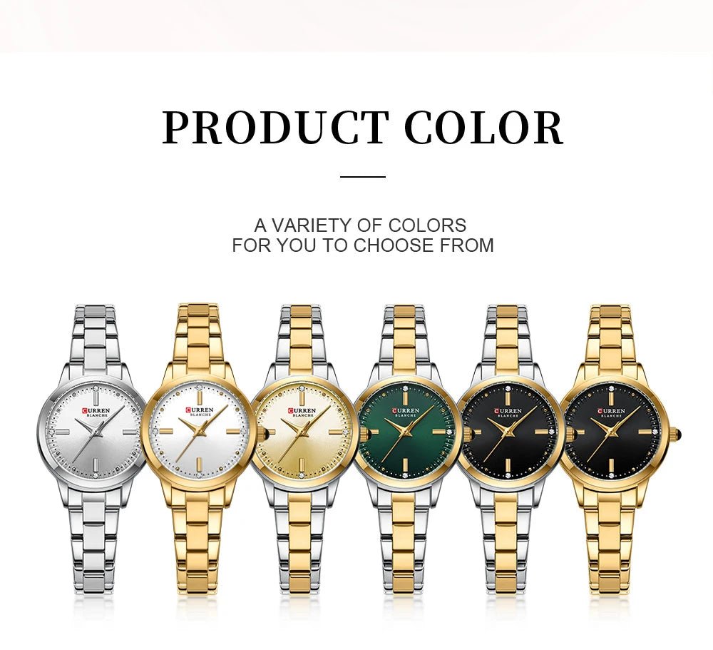 Original Quartz Watch for Women Fashion Elegant Ladies Watches Stainless Steel Waterproof Women's Wristwatch - Checkouts USA