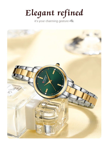 Original Quartz Watch for Women Fashion Elegant Ladies Watches Stainless Steel Waterproof Women's Wristwatch - Checkouts USA