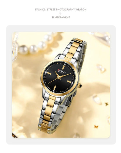 Original Quartz Watch for Women Fashion Elegant Ladies Watches Stainless Steel Waterproof Women's Wristwatch - Checkouts USA
