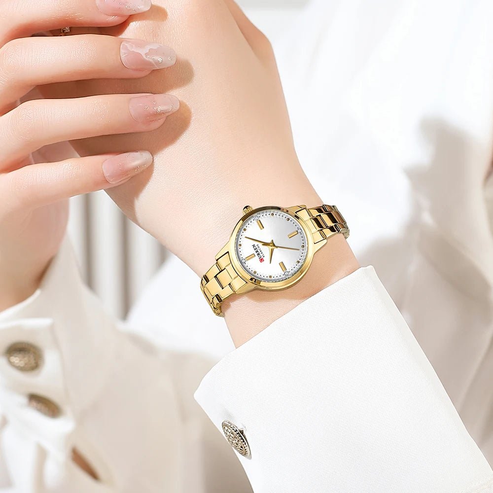 Original Quartz Watch for Women Fashion Elegant Ladies Watches Stainless Steel Waterproof Women's Wristwatch - Checkouts USA