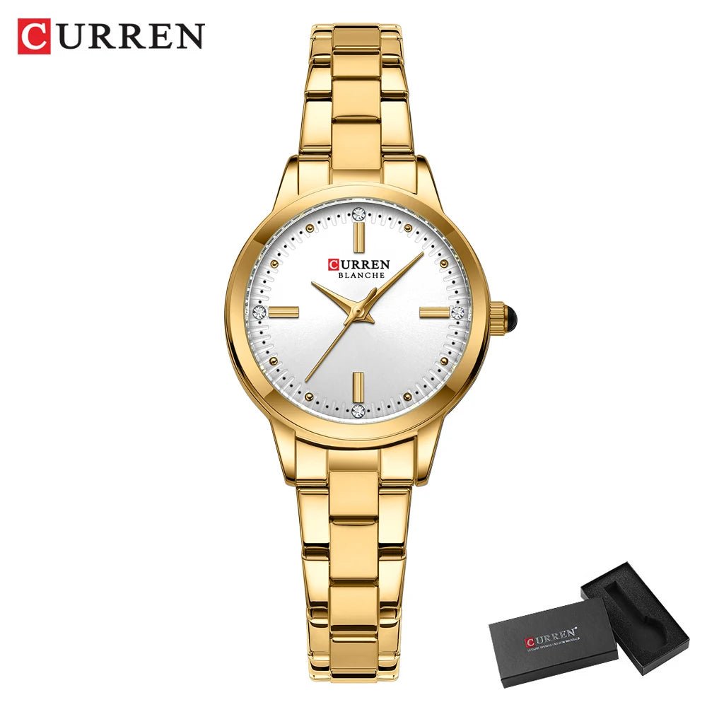 Original Quartz Watch for Women Fashion Elegant Ladies Watches Stainless Steel Waterproof Women's Wristwatch - Checkouts USA