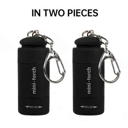 Outdoor Keychain Flashlight Rechargeable LED Mini Pocket Flashlight For Camping Hiking Emergencies - Checkouts UK