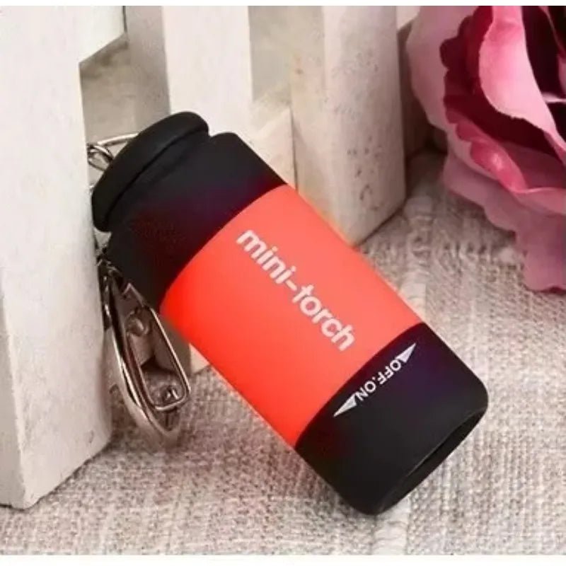 Outdoor Keychain Flashlight Rechargeable LED Mini Pocket Flashlight For Camping Hiking Emergencies - Checkouts UK