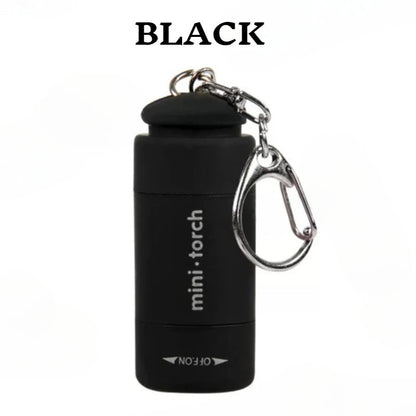 Outdoor Keychain Flashlight Rechargeable LED Mini Pocket Flashlight For Camping Hiking Emergencies - Checkouts UK