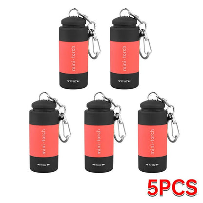Outdoor Keychain Flashlight Rechargeable LED Mini Pocket Flashlight For Camping Hiking Emergencies - Checkouts UK