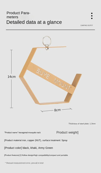Outdoor Mosquito Coil Tray Camping Tools Tourist Hiking Mosquito Coil Holder Camping Supplies Hanging Mosquito Coil Holder - Checkouts UK