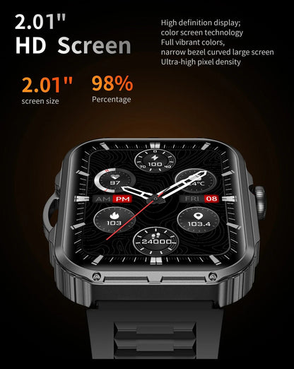 Outdoor Sports Smart Watch For Android IOS Men Watches Waterproof Fitness Track Health Monitor Smartwatch With LED Lighting - Checkouts USA