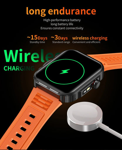 Outdoor Sports Smart Watch For Android IOS Men Watches Waterproof Fitness Track Health Monitor Smartwatch With LED Lighting - Checkouts USA