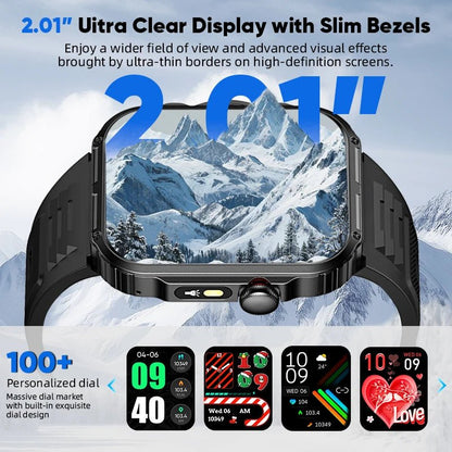 Outdoor Sports Smart Watch For Android IOS Men Watches Waterproof Fitness Track Health Monitor Smartwatch With LED Lighting - Checkouts USA