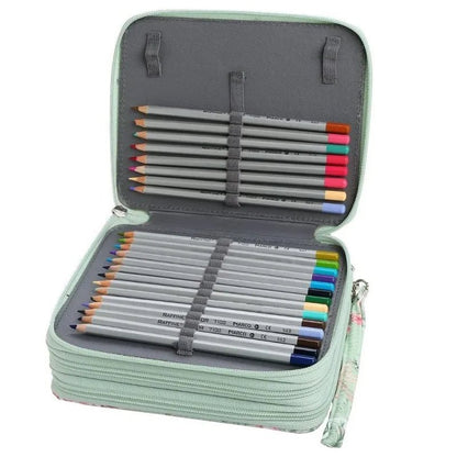 Oxford cloth stationery 78 hole art painting colored pencil storage bag sketching storage pen - Checkouts USA