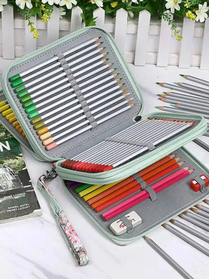 Oxford cloth stationery 78 hole art painting colored pencil storage bag sketching storage pen - Checkouts USA
