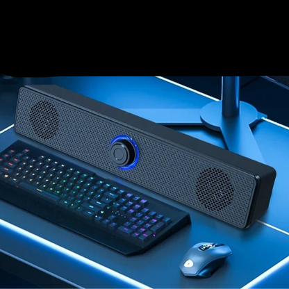 PC Soundbar Wired and Wireless Bluetooth Speaker USB Powered Soundbar for TV Pc Laptop Gaming Home Theater Surround Audio System - Checkouts UK
