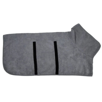 Pet Bathrobe Adjustable Absorbent Towel for Large Medium Small Dog Super Fast Drying Moisture Bath Robe - Checkouts UK