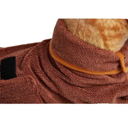 Pet Bathrobe Adjustable Absorbent Towel for Large Medium Small Dog Super Fast Drying Moisture Bath Robe - Checkouts UK