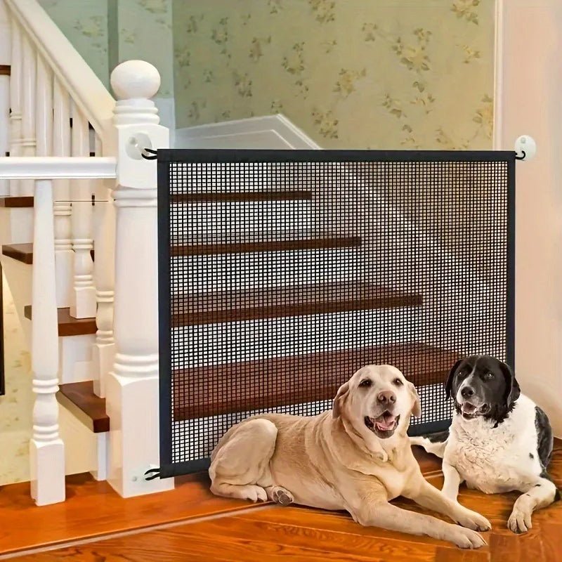 Pet Dog Barrier Fences with Hook Pet Isolated Network New Folding Breathable Mesh Stairs Gate Dog Safety Fence Pet Products - Checkouts UK