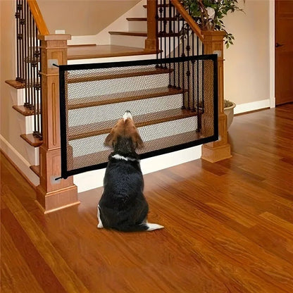 Pet Dog Barrier Fences with Hook Pet Isolated Network New Folding Breathable Mesh Stairs Gate Dog Safety Fence Pet Products - Checkouts UK