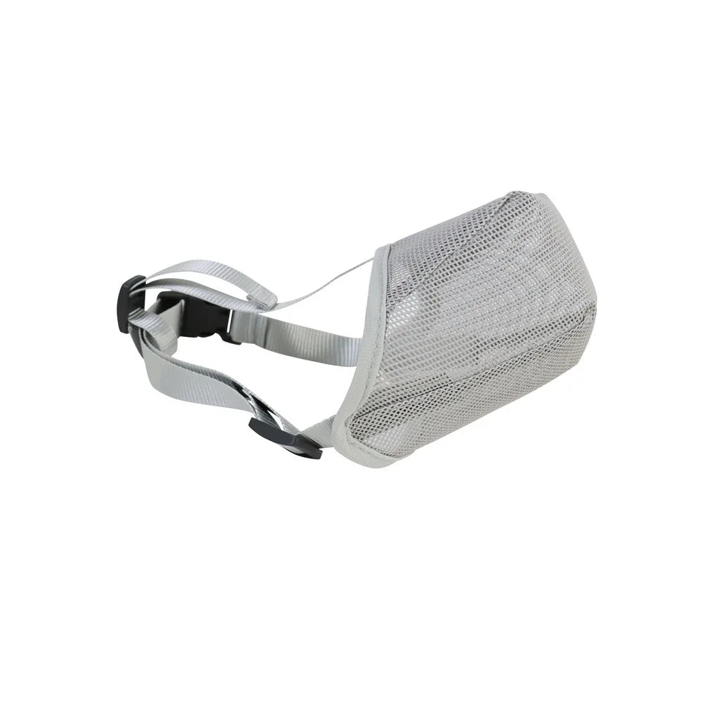 Pet Dog Muzzles Adjustable Breathable Dog Mouth Cover Anti Bark Bite Mesh Dogs Mouth Muzzle Mask For Dogs Long Mouth Doggy Use - Checkouts UK