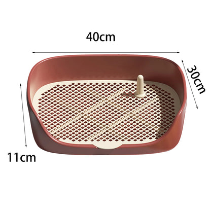 Pet Dog Toilet for Cat Portable Indoor Outdoor with Protection Wall Training Pad Holder Lavatory Basin Litter Box Trainer Corne - Furbury