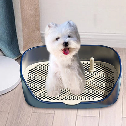 Pet Dog Toilet for Cat Portable Indoor Outdoor with Protection Wall Training Pad Holder Lavatory Basin Litter Box Trainer Corne - Furbury