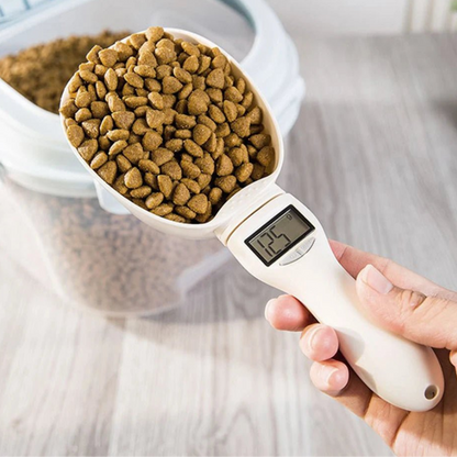 Pet Food Measuring Scoop Electronic Dog Cat Food Measuring Cup Digital Spoon Scale Kitchen Food Scale with LED Display - Checkouts UK