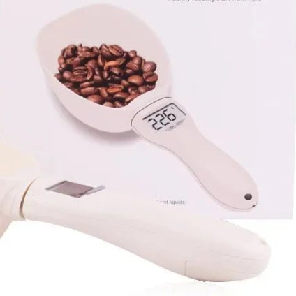 Pet Food Measuring Scoop Electronic Dog Cat Food Measuring Cup Digital Spoon Scale Kitchen Food Scale with LED Display - Checkouts UK