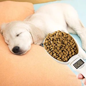 Pet Food Measuring Scoop Electronic Dog Cat Food Measuring Cup Digital Spoon Scale Kitchen Food Scale with LED Display - Checkouts UK