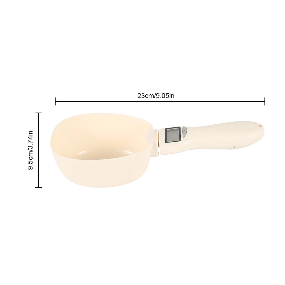 Pet Food Measuring Scoop Electronic Dog Cat Food Measuring Cup Digital Spoon Scale Kitchen Food Scale with LED Display - Checkouts UK
