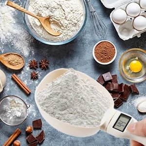 Pet Food Measuring Scoop Electronic Dog Cat Food Measuring Cup Digital Spoon Scale Kitchen Food Scale with LED Display - Checkouts UK