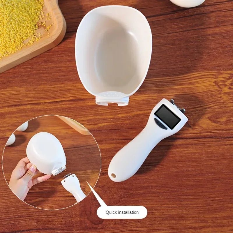 Pet Food Measuring Scoop Electronic Dog Cat Food Measuring Cup Digital Spoon Scale Kitchen Food Scale with LED Display - Checkouts UK