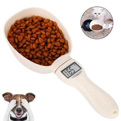 Pet Food Measuring Scoop Electronic Dog Cat Food Measuring Cup Digital Spoon Scale Kitchen Food Scale with LED Display - Checkouts UK