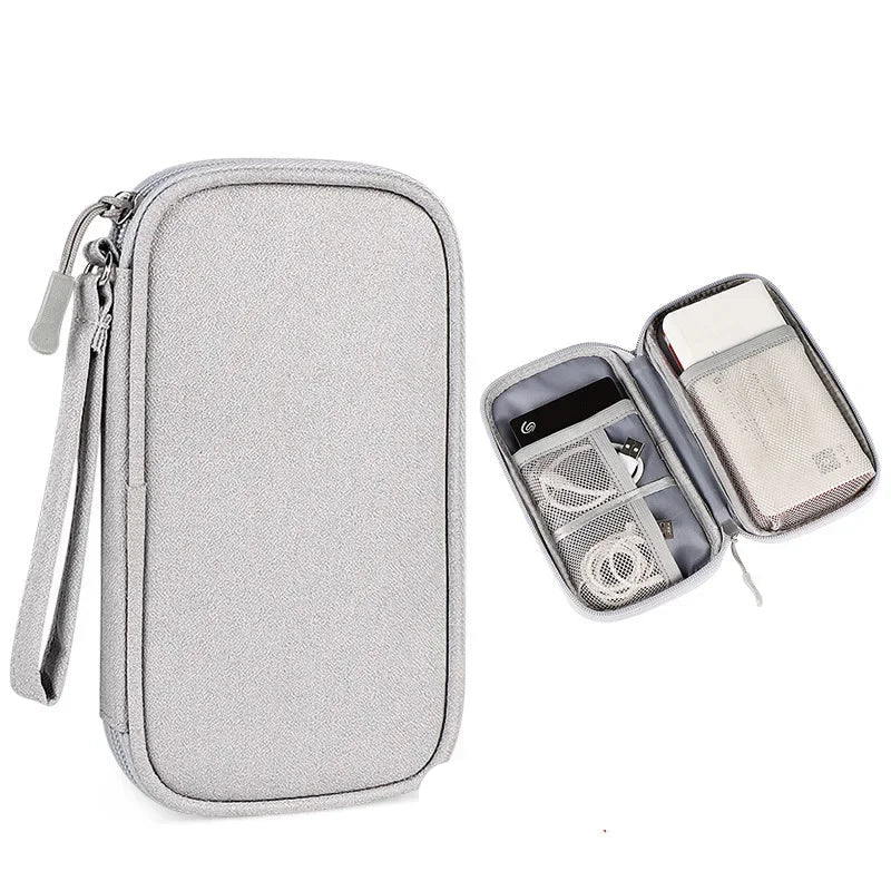 Portable Cable Organizer Waterproof Storage Bag for Power Bank Digital Cable Case Earphone Oxford Cloth Earphone Holder Case - Checkouts UK