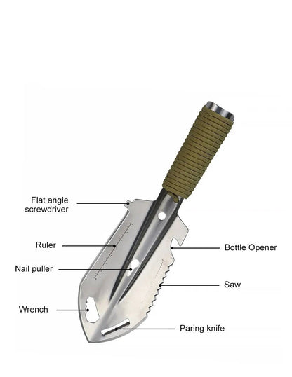 Portable Camping Hiking Traveling Pinic Shovel Multifunctional Ordnance Shovel Survival Outdoor Equipment Garden Tool Shovel - Checkouts UK