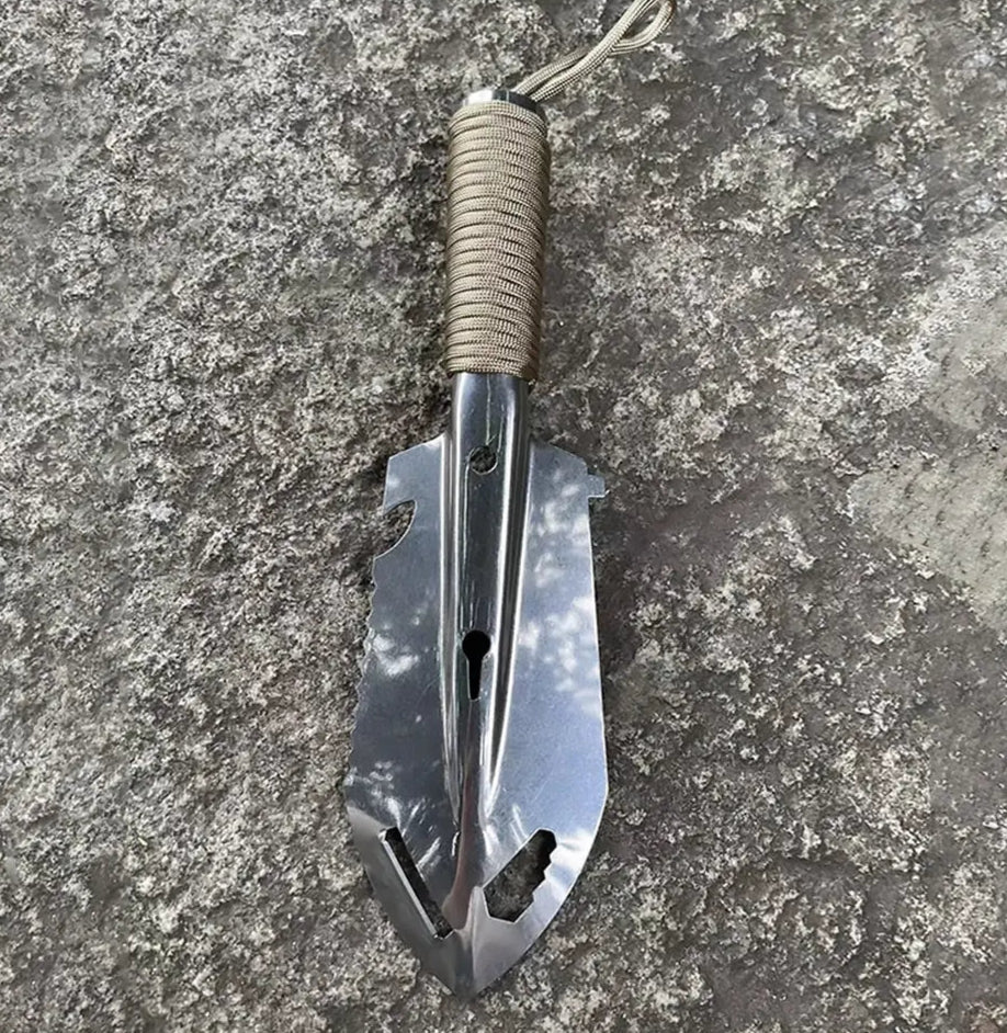 Portable Camping Hiking Traveling Pinic Shovel Multifunctional Ordnance Shovel Survival Outdoor Equipment Garden Tool Shovel - Checkouts UK